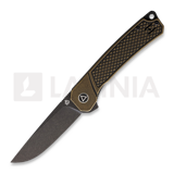 QSP Knife - Osprey Linerlock Brass Black