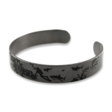 RaidOps - Titanium Armband 1mm, Shark Coast