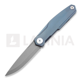 RealSteel - S3 Puukko Frontal Flipper, scandi grind, blue