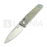 Reate - PL-6, Green/Black Micarta, Satin