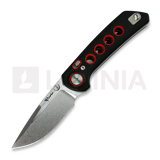 Reate - PL-XT Stonewashed, black micarta/red G-10