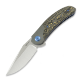 Reate - TF-4, Polished Zirconium & Gold Camo FatCarbon, Satin