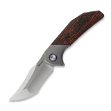 Reate - Tiger, Bead Blasted Ti/Lava Flow Fat CF, Satin