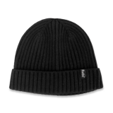 Retki - 100% Merino rib one size, black