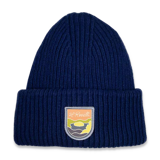 Roselli - Beanie cashmere & merino wool, orange patch