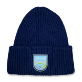 Roselli - Beanie cashmere & merino wool, turquoise patch