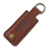 Roselli - Sharpening stone in leather sheath, D ring