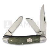 Rough Ryder - Sowbelly Green Micarta Brushed