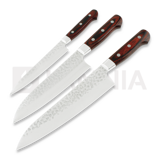 Sakai Takayuki - Gyuto, Santoku, and Petty Japanese Kitchen Chef Knives Set