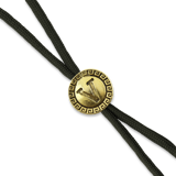 Spartan Blades - Black Lanyard with Shield Bead