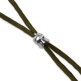 Spartan Blades - Green Lanyard with Spartan Helmet Bead