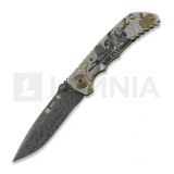 Spartan Blades - Harsey Folder Damascus Long Gunner Edition