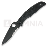 Spyderco - Endura 4, FRN, noir, lame &agrave; dents