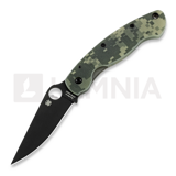 Spyderco - Military, Digital Camo, musta