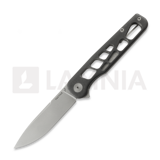 Tactile Knife - Rockwall Flipper V2 Skeletonized - Stonewash - Titanium, черен