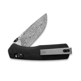 The James Brand - The Carter - Black / Damascus / Micarta / Straight