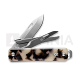 The James Brand - The Ellis-Scissors - Desert Tortoise / Stainless / Eco-Acetate / Straight