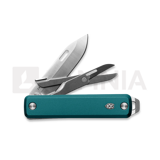 The James Brand - The Ellis - Scissors - Emerald / Stainless / Aluminum / Straight