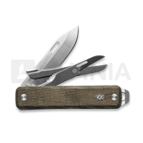 The James Brand - The Ellis-Scissors - OD Green / Stainless / Micarta / Serrated