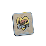 Titaner - Titanium Velcro Patch, Love and Peace