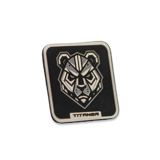 Titaner - Titanium Velcro Patch, Panda