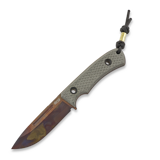 TRC Knives - K-1s Virus Edition, green canvas micarta