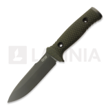 TRC Knives - Mille Cuori Grey DLC, OD Green Micarta