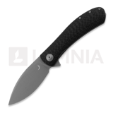 Trollsky Knives - Mandu XL D2, Black Carbontex G-10, Dark Bead Blast