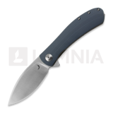 Trollsky Knives - Mandu XL Magnacut, Gray G-10, Satin