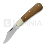 Twisted Assisted - T.A. Sheffield Clip Point Barlow, Natural Micarta