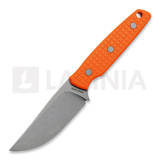 Vosteed - Mink Clip Point - Blastwash - G10, оранжевый