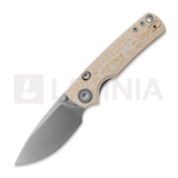 Vosteed - Porcupine T - Stonewash - Bamboo Micarta, Ivory Drift