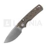 Vosteed - Porcupine TiSlim - Stonewash - Titanium, Antique Brasswash