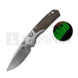 Vosteed - Psyop 299 - Satin - GID Micarta, ruda