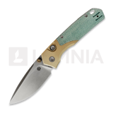Vosteed - Psyop 299 - Satin - Ti Bolster + Norplex UltreX Micarta, teal