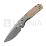 Vosteed - Psyop 299 - Stonewash - Ti Bolster + Norplex UltreX Micarta, natural