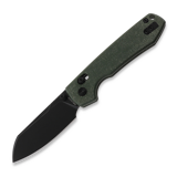 Vosteed - Raccoon Crossbar - Micarta Green - B/W Cleaver