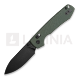 Vosteed - Raccoon Crossbar - Micarta Green - B/W Drop