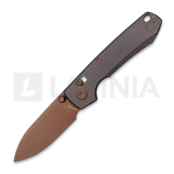 Vosteed - Raccoon TiSlim Crossbar - Copper Dune Drop - Titanium, Dark Reddish Purple