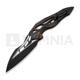 We Knife - Arrakis, Black Titanium & Copper Foil CF, Black SW/Satin