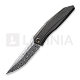 We Knife - Cybernetic Damasteel, Black SW Ti w//Etching Pattern