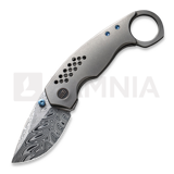 We Knife - Envisage Damasteel, Gray Titanium