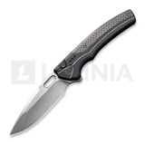 We Knife - Exciton, Black Titanium, Twill CF, Silver BB