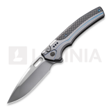 We Knife - Exciton, Gray Titanium, Twill CF, Silver BB