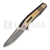 We Knife - Framelock Black/Gold