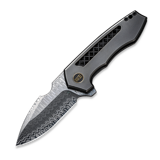 We Knife - Harpen Damasteel, Polished Gray Titanium