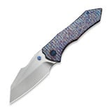 We Knife - High-Fin XL, Diamond Pattern Flamed Ti, Satin