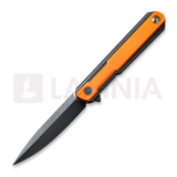 We Knife - Peer, black TI/orange G10