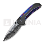 We Knife - Zizzit Damasteel, Black Titanium/Timascus