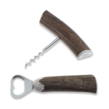 Wood Jewel - Bottle opener + corkscrew, stag